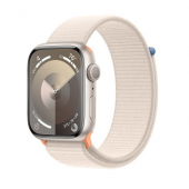 Apple Watch Series 9 GPS 45mm Starlight Aluminum Case w. Starlight Sport Loop (MR983)