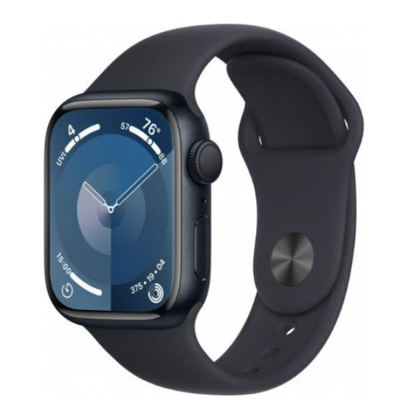 Apple Watch Series 9 GPS 45mm Midnight Aluminum Case w. Midnight Sport Band - S/M (MR993)