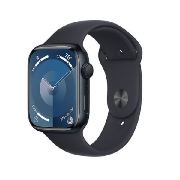 Apple Watch Series 9 GPS 45mm Midnight Aluminum Case w. Midnight S. Band - M/L (MR9A3)