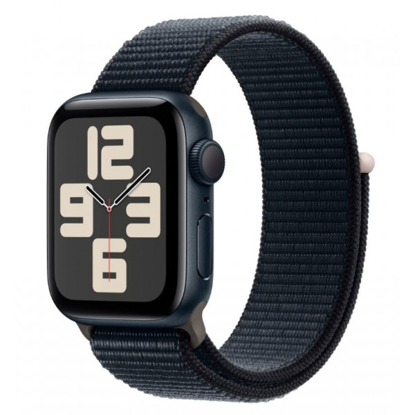 Apple Watch SE 2 GPS 40mm Midnight Aluminium Case with Midnight Sport Loop (MRE03)