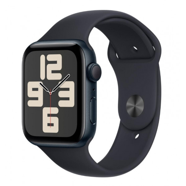 Apple Watch SE 2 GPS 44mm Midnight Aluminium Case with Midnight Sport Band S/M (MRE73)