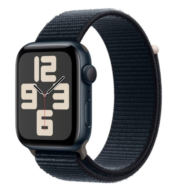Apple Watch SE 2 GPS 44mm Midnight Aluminium Case with Midnight Sport Loop (MREA3)