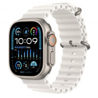 Watch Ultra 2 GPS + Cellular 49mm Titanium Case with White Ocean Band (MREJ3)