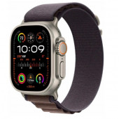 Watch Ultra 2 GPS + Cellular 49mm Titanium Case with Indigo Alpine Loop - Small (MRER3)