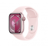 Apple Watch Series 9 GPS + Cellular 41mm Pink Alu. Case w. Light Pink Sport Band - M/L (MRJ03)