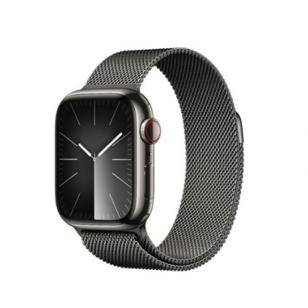 Apple Watch Series 9 GPS + Cellular 41mm Graphite S. Steel Case w. Graphite Milanese Loop (MRJA3)
