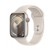 Apple Watch Series 9 GPS + Cellular 45mm Starlight Alu. Case w. Starlight Sport Band - M/L (MRM93)
