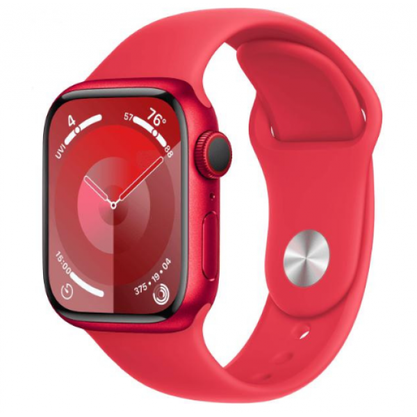 Apple Watch Series 9 GPS + Cellular 41mm PRODUCT RED Alu. Case w. PRODUCT RED Sport Band - M/L (MRY83)