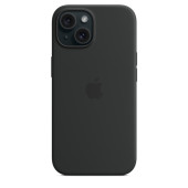 Чехол для iPhone 15 Apple Silicone Case with MagSafe (Black)
