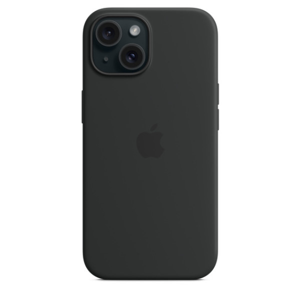 Чехол для iPhone 15 Apple Silicone Case with MagSafe (Black)