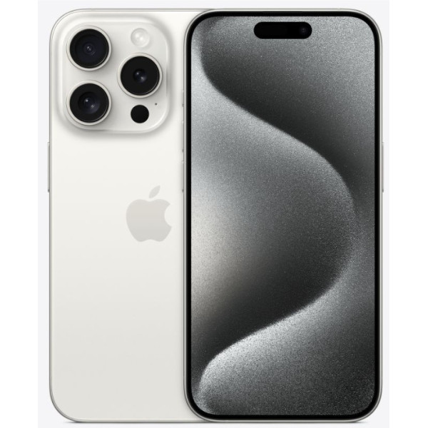 iPhone 15 Pro White Titanium 256 GB eSIM (MTQT3) - фото iPhone 15 Pro White Titanium 256 GB eSIM (MTQT3)