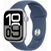 Apple Watch Series 10 GPS 42mm Silver Alu. Case w. Denim Sport Band - M/L (MWWC3)