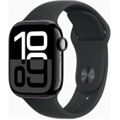 Apple Watch Series 10 GPS 42mm Jet Black Alu. Case w. Black Sport Band - M/L (MWWF3)