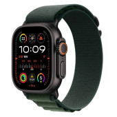 Apple Watch Ultra 2 GPS + Cellular 49mm Black Titan. Case w. Dark Green Alpine Loop - Medium (MX4R3)