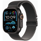 Apple Watch Ultra 2 GPS + Cellular 49mm Black Titanium Case w. Black Titanium Milanese Loop - M (MX5U3)