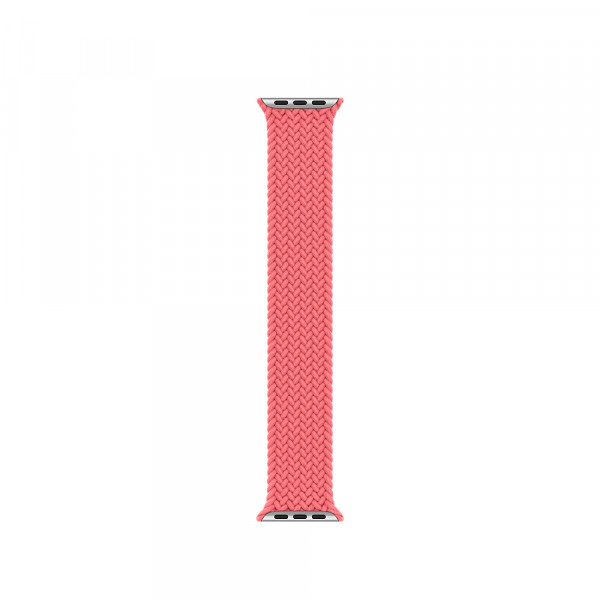 Ремінець-браслет для Apple Watch 38mm/40mm Braided Solo Loop (Pink Punch) M