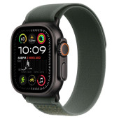 Apple Watch Ultra 2 GPS + Cellular 49mm Black Titan. Case w. Green Trail Loop - M/L (MYTJ3+MYQ43)