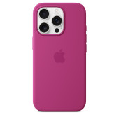 Чехол iPhone 16 Pro Max Apple Silicone Case with MagSafe (Fucshia)