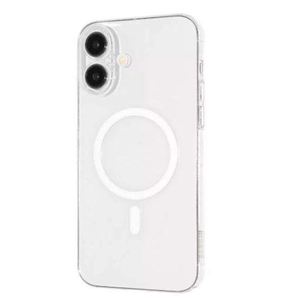 Чехол iPhone 16 Proove Crystal Case with Magnetic Ring (Transparent) - фото Чехол iPhone 16 Proove Crystal Case with Magnetic Ring (Transparent)