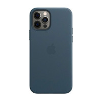 Чехол iPhone 12 Pro Max Apple Leather Case (Baltic blue)