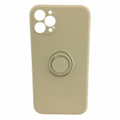 Чехол iPhone 12 Pro Silicone Case with Ring Holder (stone)