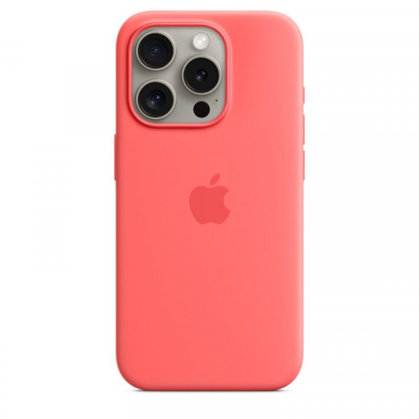 Чехол для iPhone 15 Pro Apple Silicone Case with MagSafe (Guava)