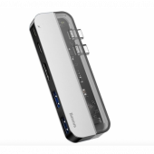 HUB Baseus Transparent Series Dual Type-C Multifunctional HUB USB3.0/HDMI/ Type-C (CAHUB-TS0G)