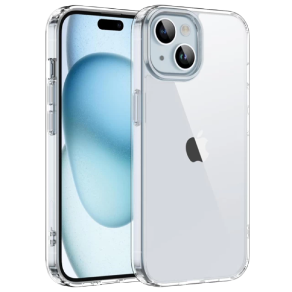 Чехол iPhone 15 ROCK Pure Series (Transparent) - фото Чехол iPhone 15 ROCK Pure Series (Transparent)