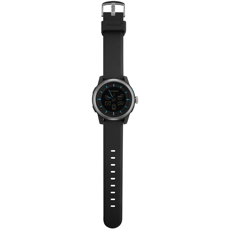 COOKOO Watch SilverOnBlack (CKW-SK002-01) фото 2