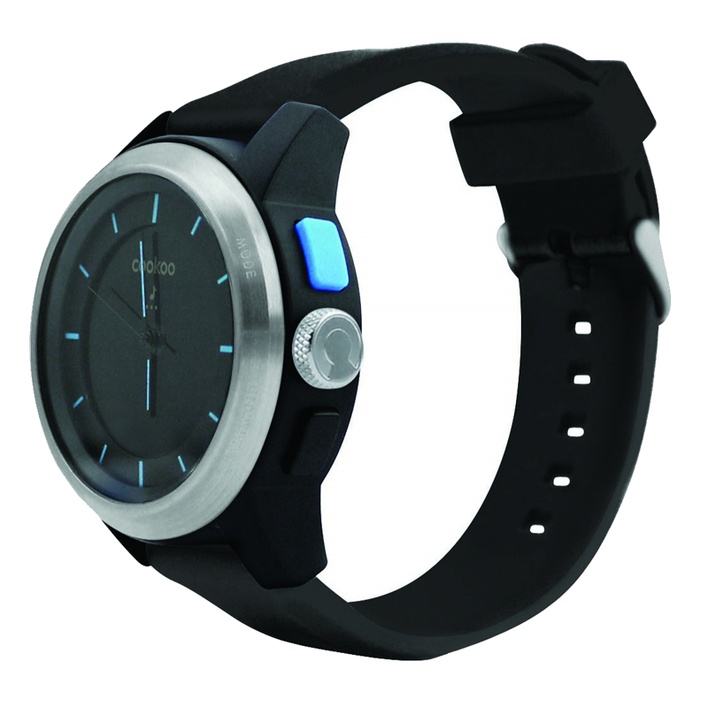 COOKOO Watch SilverOnBlack (CKW-SK002-01) фото 2