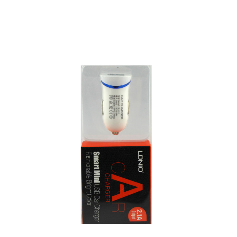 Автомобільний зарядний пристрій LDNIO (2.1 A) для iPad і iPhone фото 2 Автомобільний зарядний пристрій LDNIO (2.1 A) для iPad і iPhone фото 2