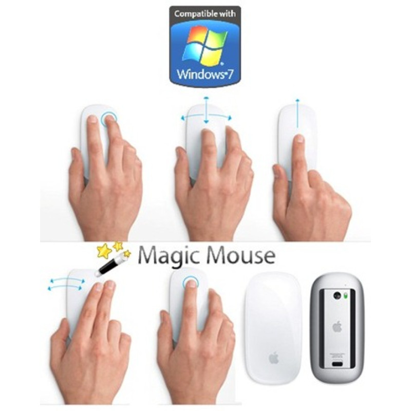Мышка Apple Magic Mouse (MB829ZM/A) (белый) фото 2