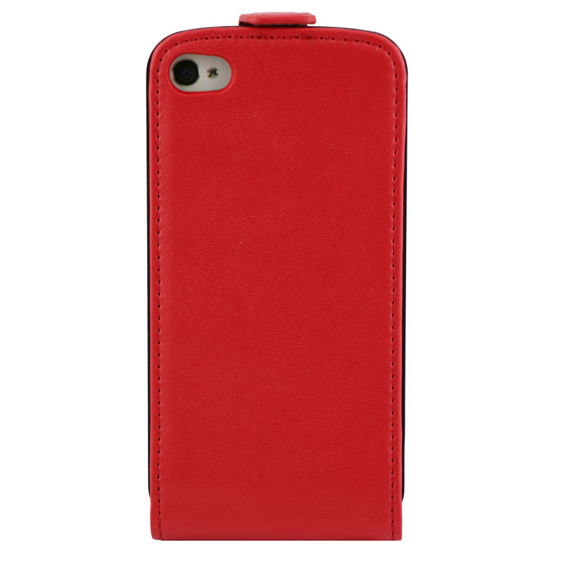 Чехол Флип для iPhone 4/4S NUOKU CRADLE (Красный) (Преcсованая кожа) фото 2