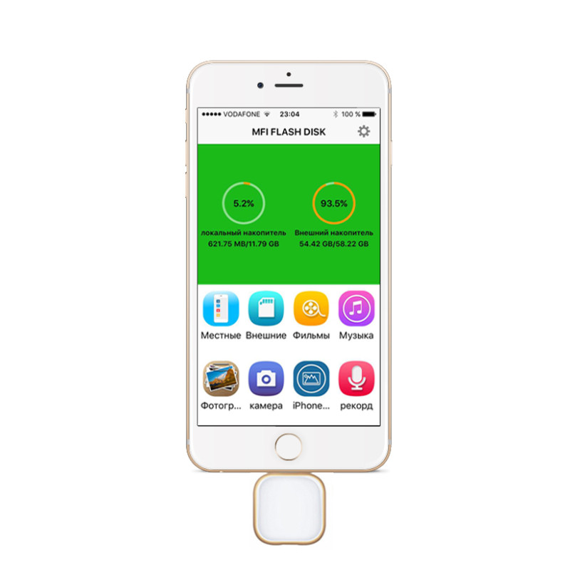 Накопичувачі пам'яті iFlash Storager (Сріблястий) фото 2 Накопичувачі памяті iFlash Storager (Сріблястий) фото 2