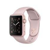 Apple Watch Series 2 42mm Rose Gold Aluminum Case with Pink Sand Sport Band (MQ142) (Уценка)