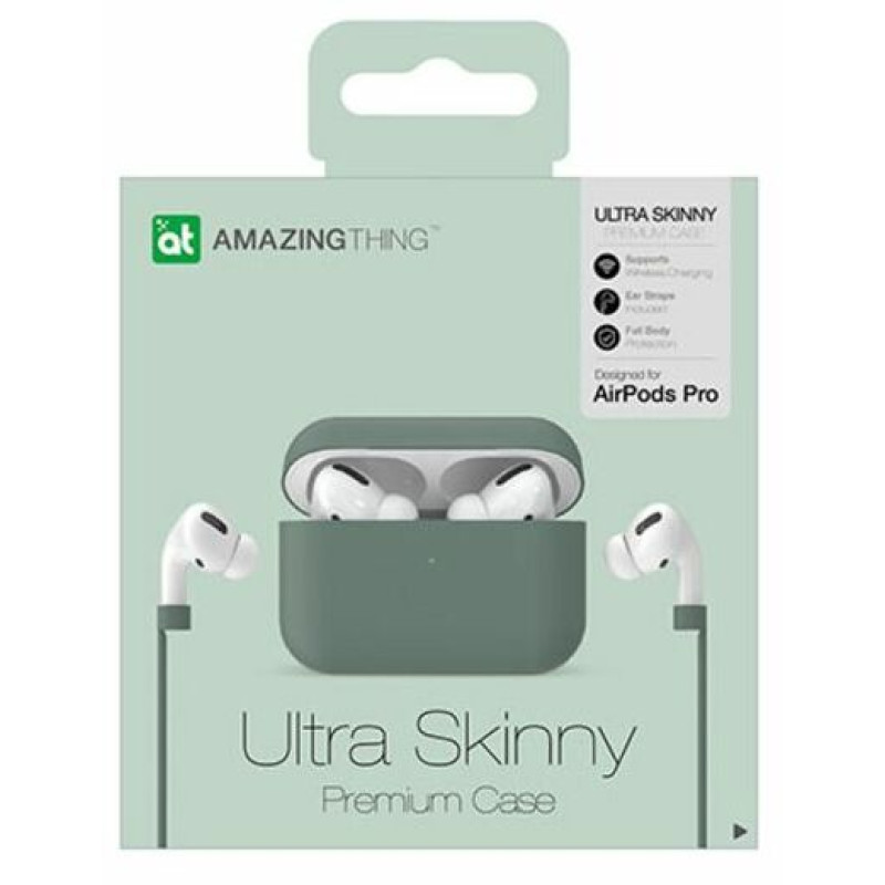 Чохол для AirPods Pro AmazingThing Ultra Skinny Premium (Green) фото 2 Чохол для AirPods Pro AmazingThing Ultra Skinny Premium (Green) фото 2