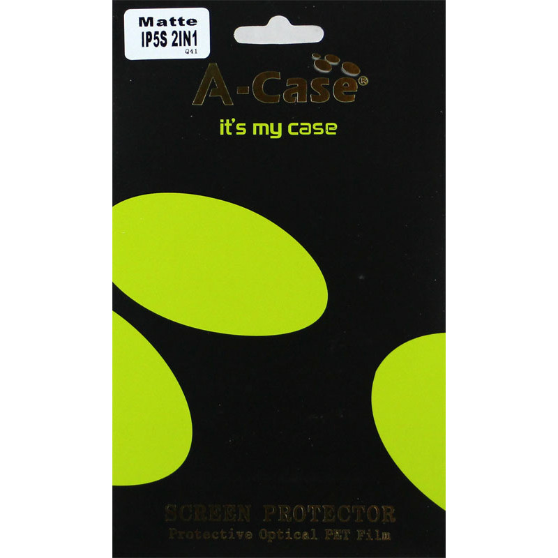 Защитная Пленка для iPhone 5/5S A-CASE  (2in1) (Матовый) фото 2
