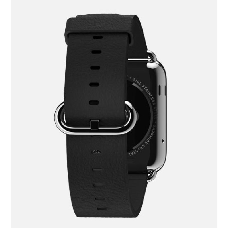 Apple Watch 38mm Stainless Steel Case with Black Classic Buckle (MJ312) фото 2 Apple Watch 38mm Stainless Steel Case with Black Classic Buckle (MJ312) фото 2