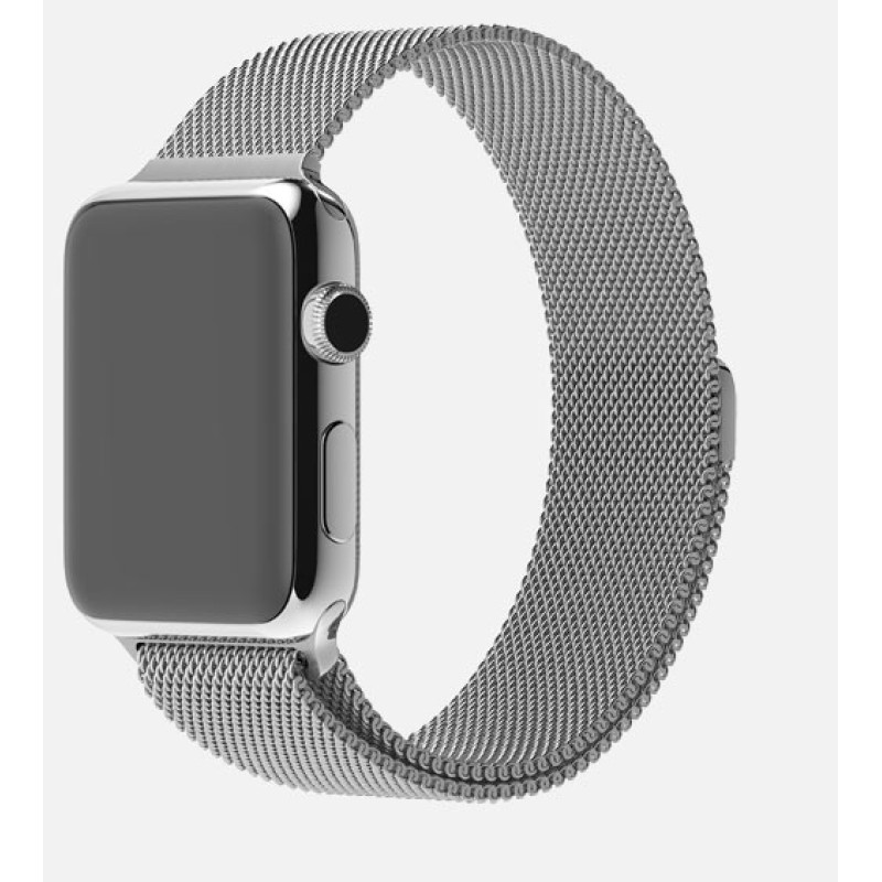 Apple Watch 42mm Stainless Steel Case with Milanese Loop (MJ3Y2) фото 2