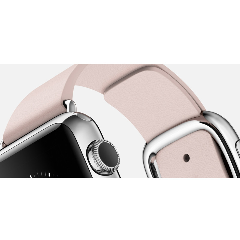 Apple Watch 38mm Stainless Steel Case with Soft Pink Modern Buckle (MJ362) фото 2 Apple Watch 38mm Stainless Steel Case with Soft Pink Modern Buckle (MJ362) фото 2