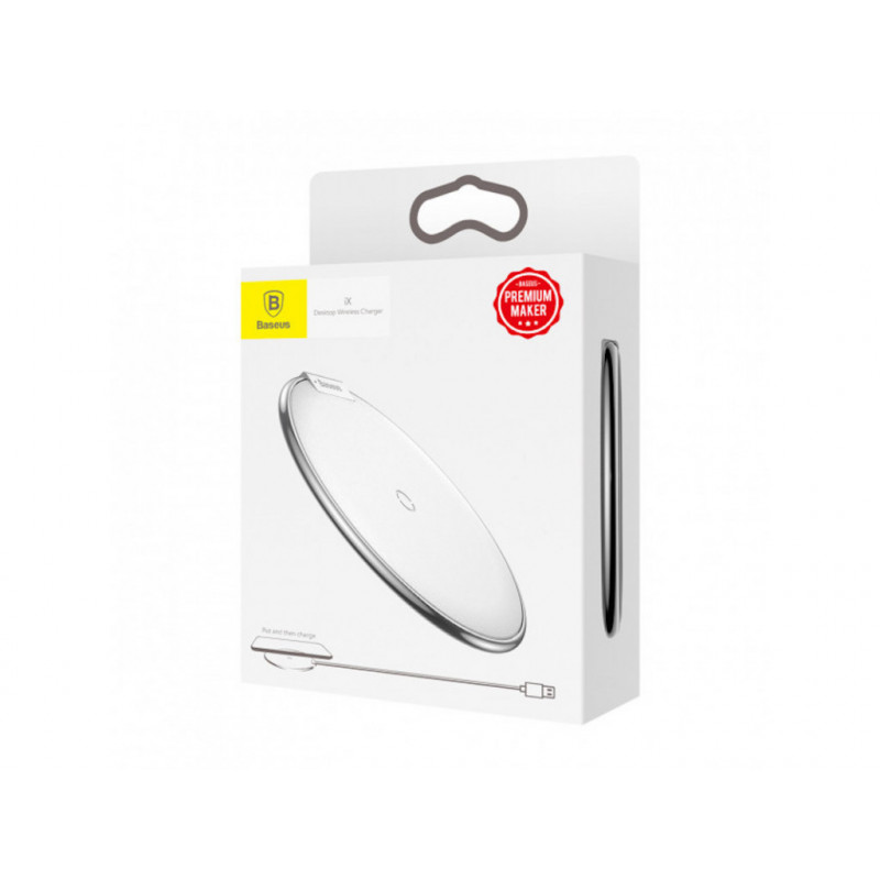 Бездротове зарядний пристрій Baseus iX Desktop Wireless Charger (Silver) фото 2