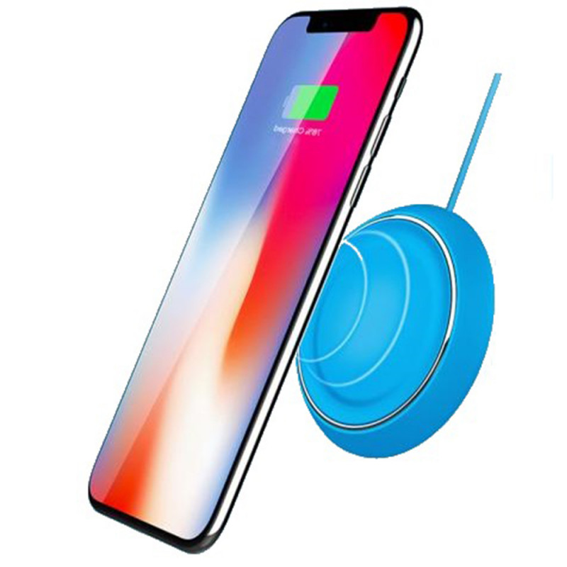 Бездротове зарядний пристрій Rock W5 Wireless Charger (Blue) фото 2
