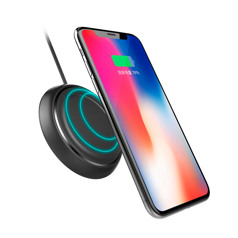 Бездротове зарядний пристрій Rock W5 Wireless Charger (Black) фото 2