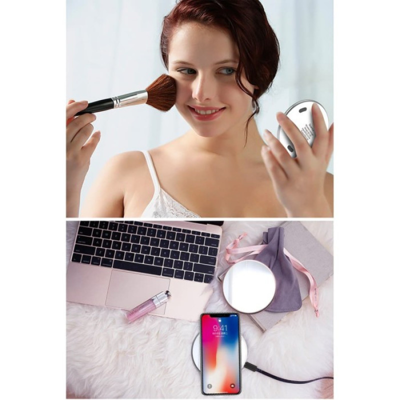 Безпровідний зарядний пристрій WiWU Angel Wireless Charger QC300 (silver) фото 2 Безпровідний зарядний пристрій WiWU Angel Wireless Charger QC300 (silver) фото 2