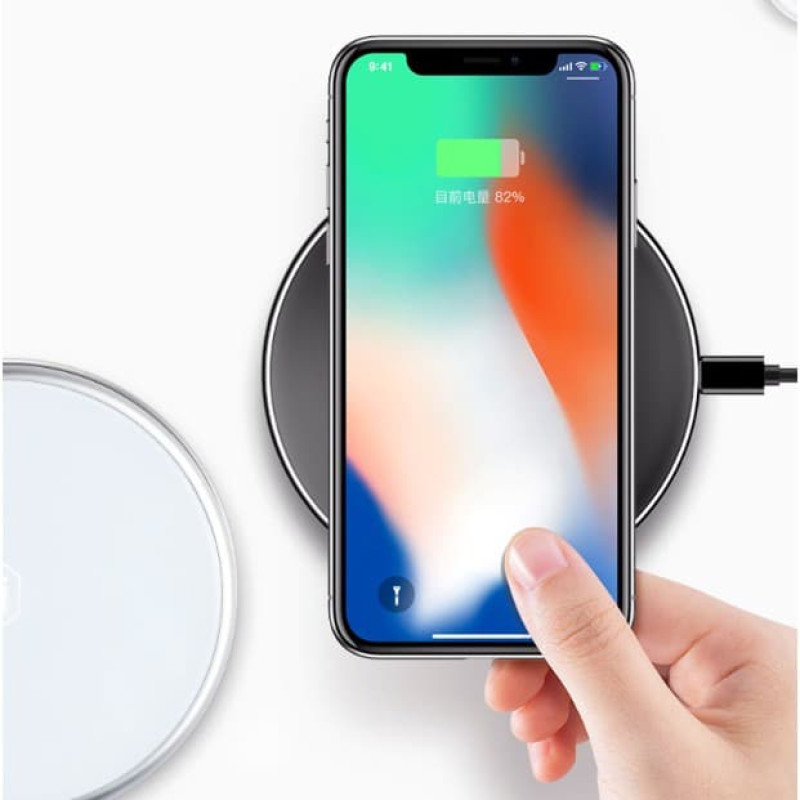 Безпровідний зарядний пристрій WiWU Angel Wireless Charger QC300 (silver) фото 2 Безпровідний зарядний пристрій WiWU Angel Wireless Charger QC300 (silver) фото 2