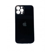Чохол iPhone 12 Pro Max Glass Pastel (black)