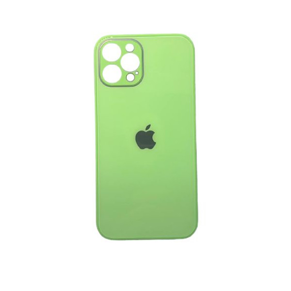 Чехол iPhone 12 Pro Glass Pastel (mint gum)