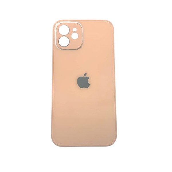 Чехол iPhone 12 Glass Pastel (grapefruit) - фото Чехол iPhone 12 Glass Pastel (grapefruit)