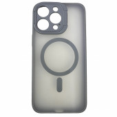 Чехол iPhone 15 Pro ROCK Guard Matte Series Full Stand Camera Case (Grey)