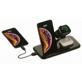 Бездротове зарядний пристрій Smart 4-in-1 V5 Fast 15W (black)